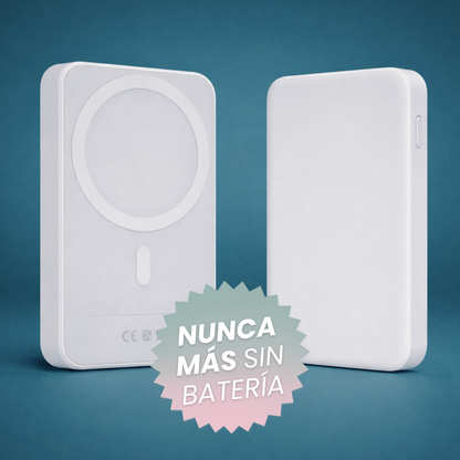 Batería magnética - Se pega a tu iPhone y lo carga automáticamente