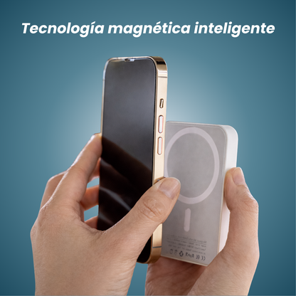 Batería magnética - Se pega a tu iPhone y lo carga automáticamente