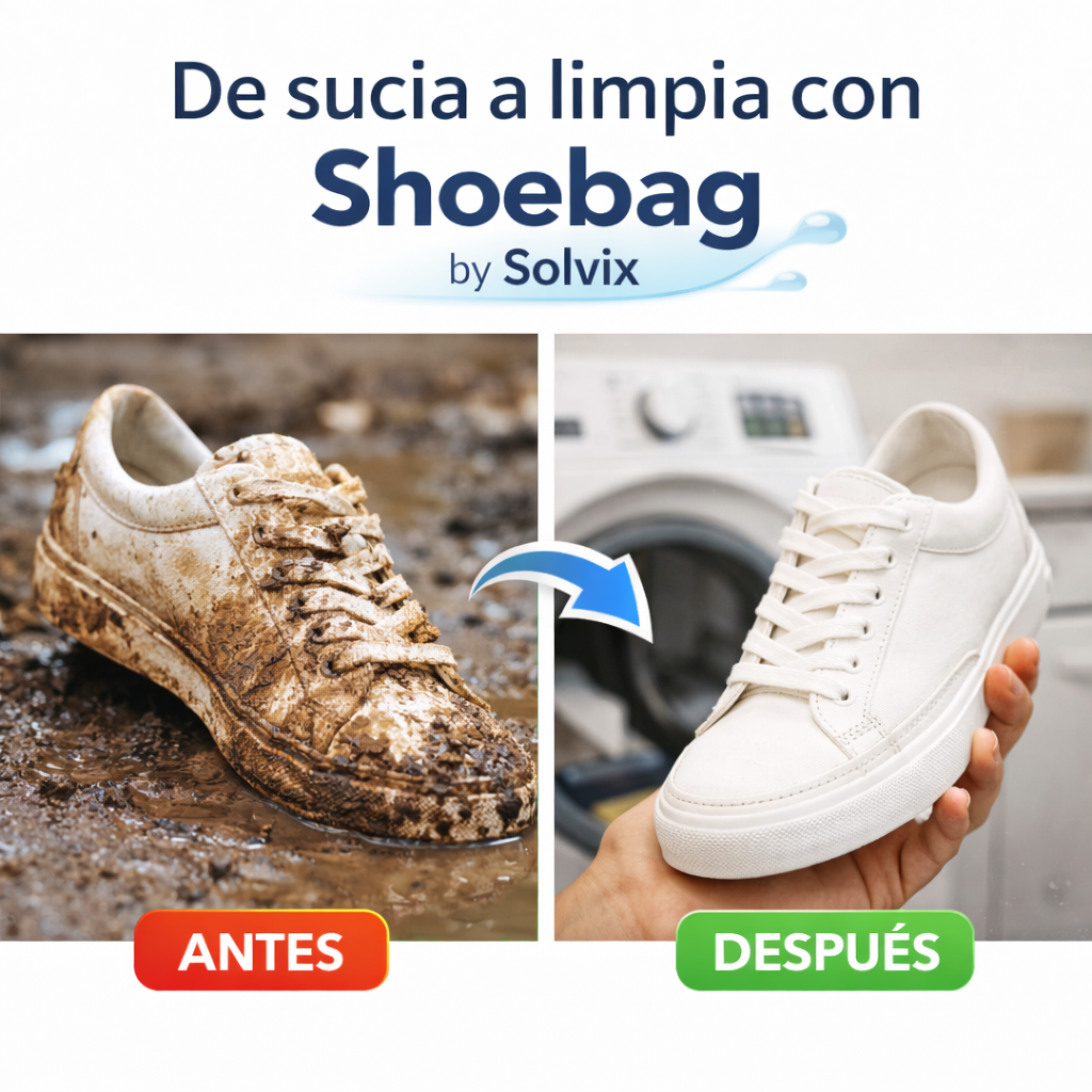ShoeBag - Tus zapatillas más limpias y tu lavadora segura
